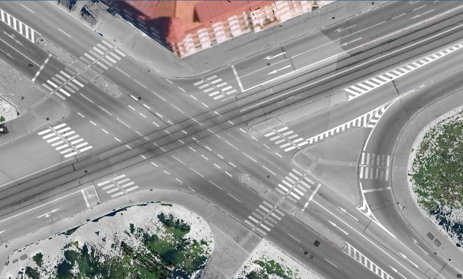 GeoTIFF – optimalizovaný rastr odvozený z intenzity laserového odrazu